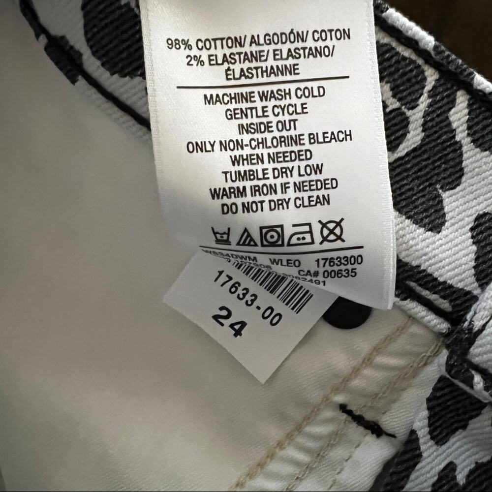NWT NEW Hudson Jeans The Viper Mini Skirt In Washed Leopard Size 24 - Picture 8 of 9